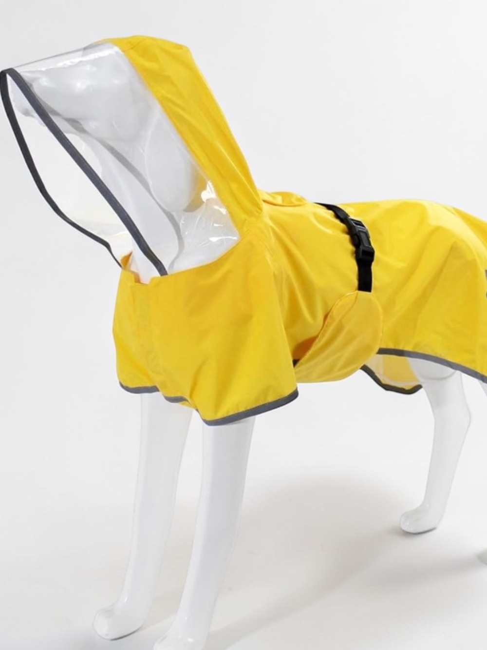 MAMORE Dog Raincoat XXL Waterproof Yellow Hooded Reflective Poncho NWOT - Picture 6 of 16